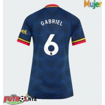 Camiseta Arsenal Gabriel Magalhaes #6 Visitante Equipación para mujer 2026-27 manga corta